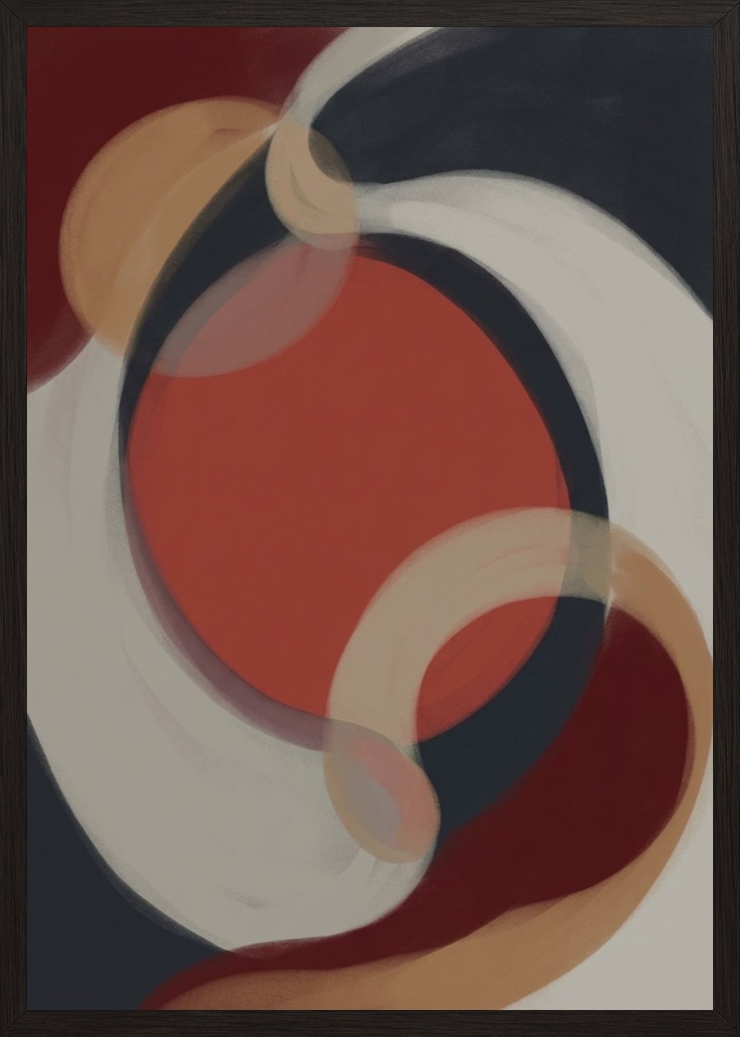 Poster in black frame