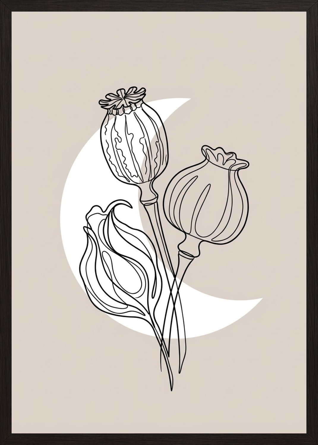 Poster in black frame