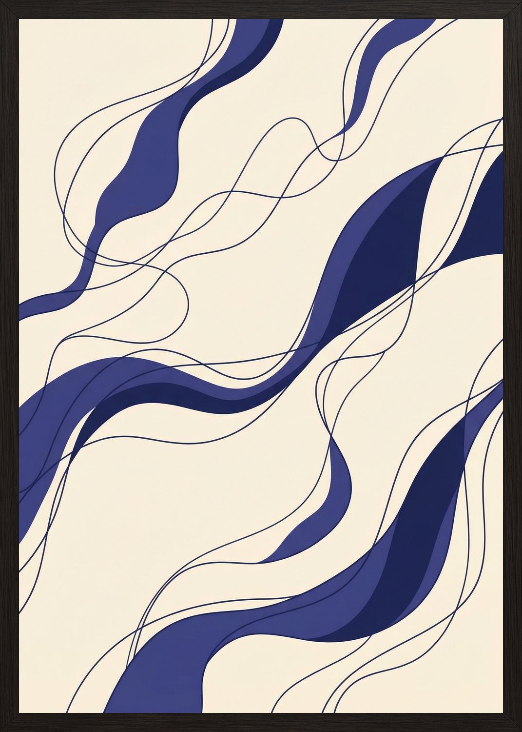 Poster in black frame