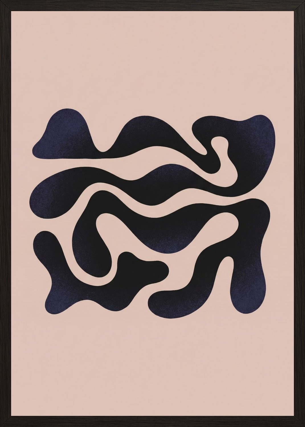 Poster in black frame