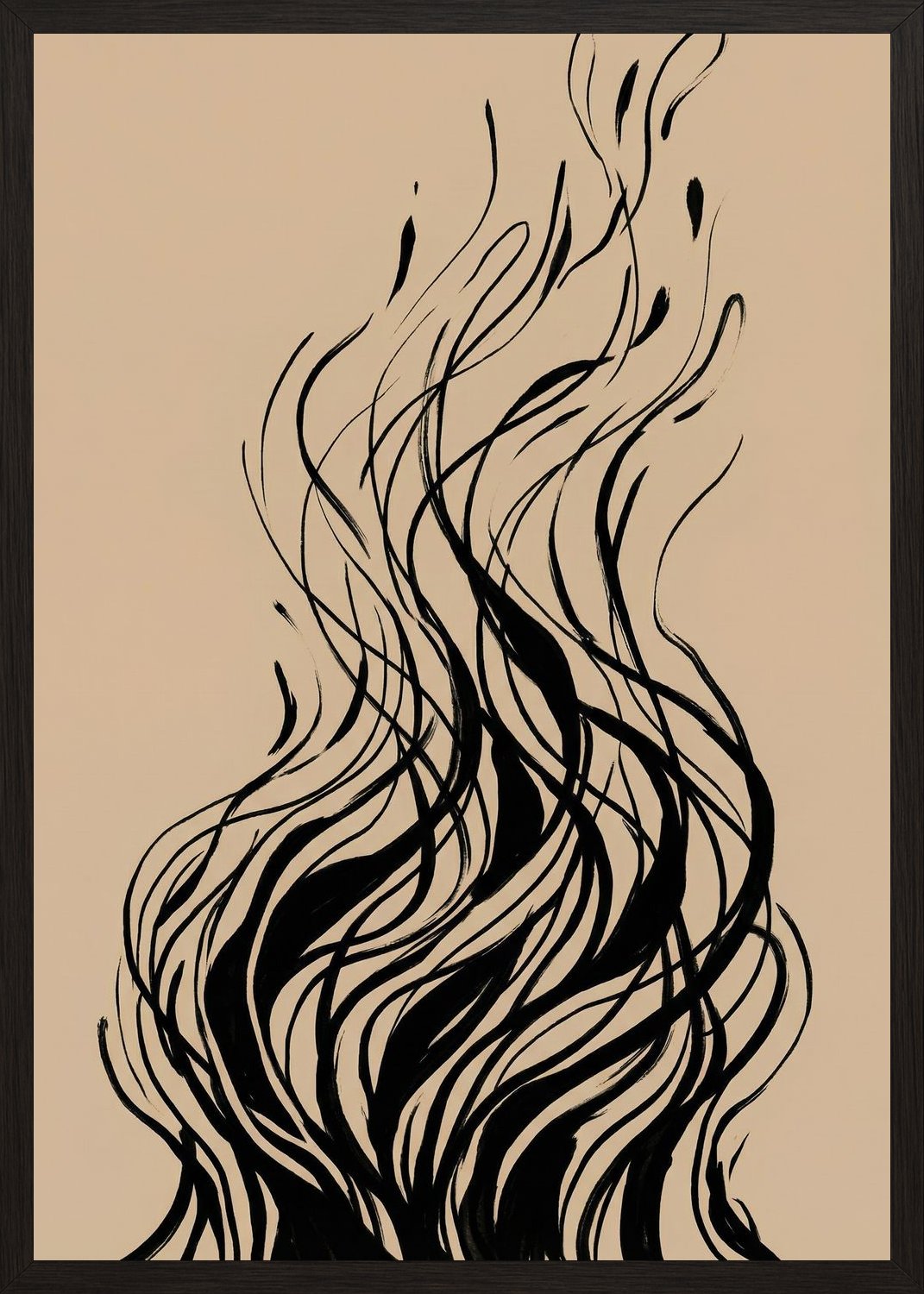 Poster in black frame