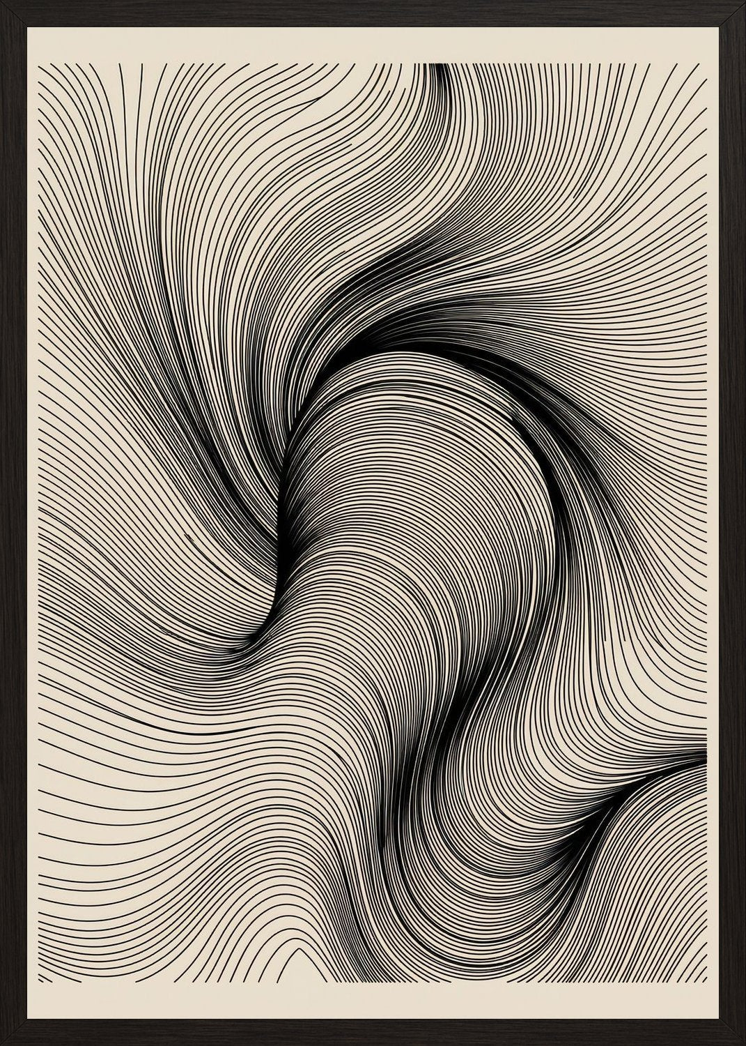 Poster in black frame