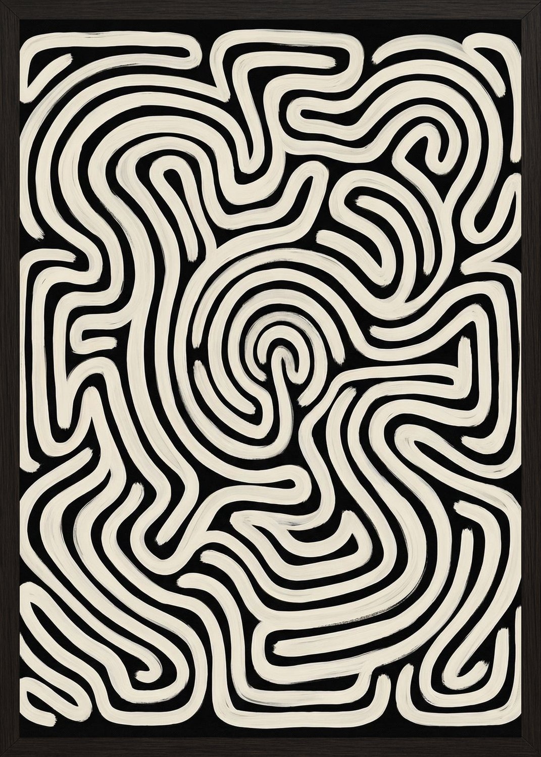 Poster in oak frame