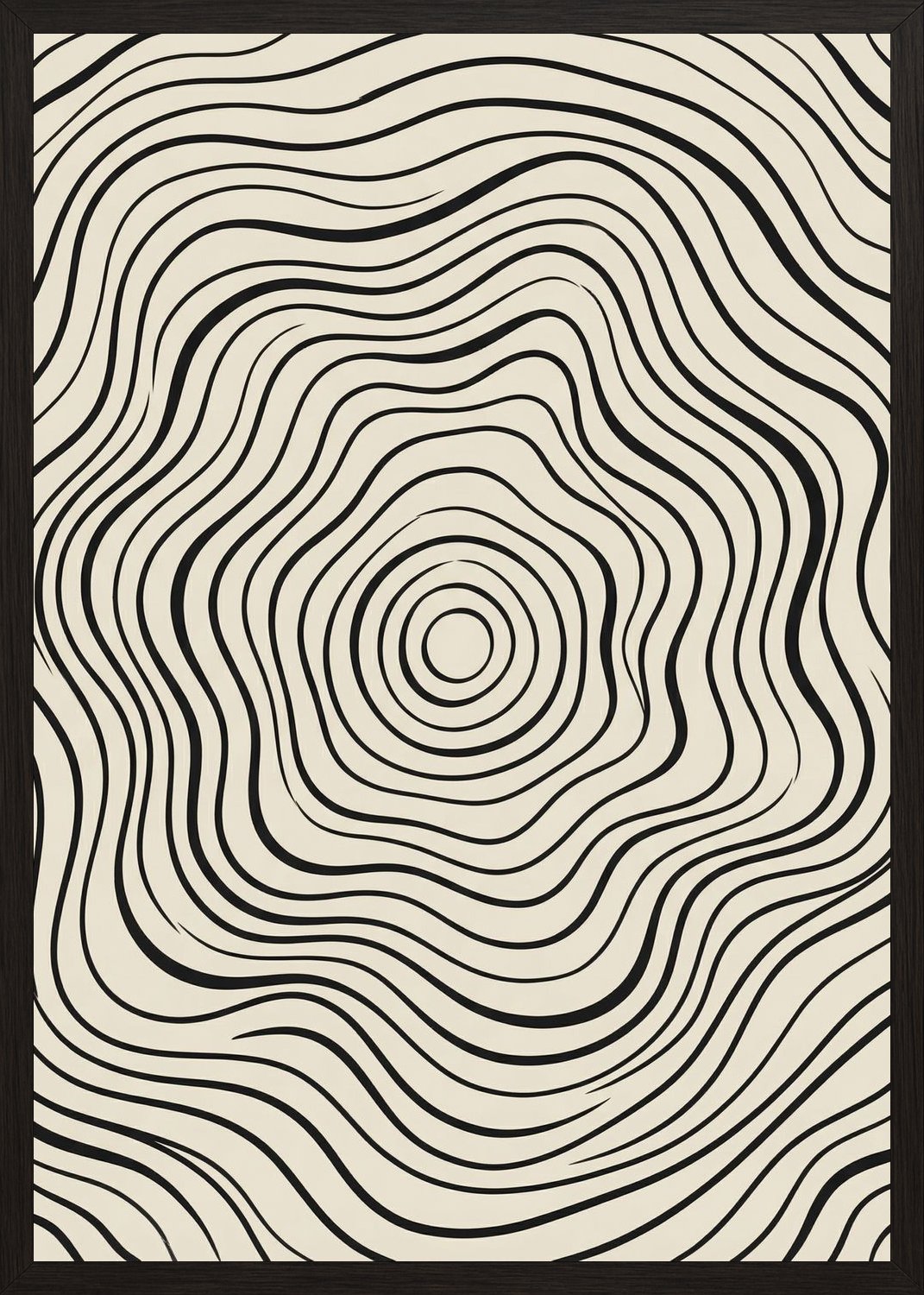 Poster in oak frame