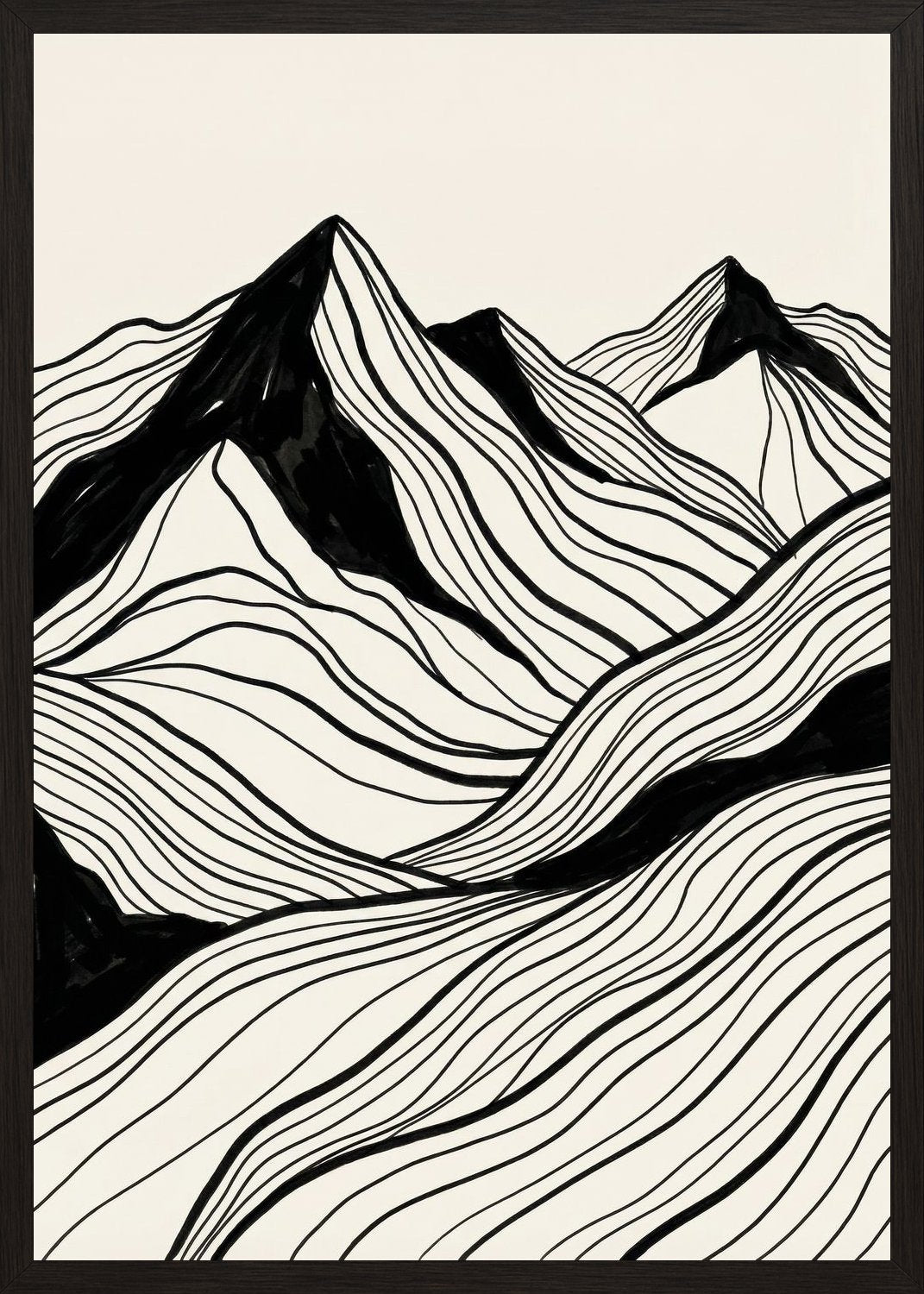 Poster in black frame