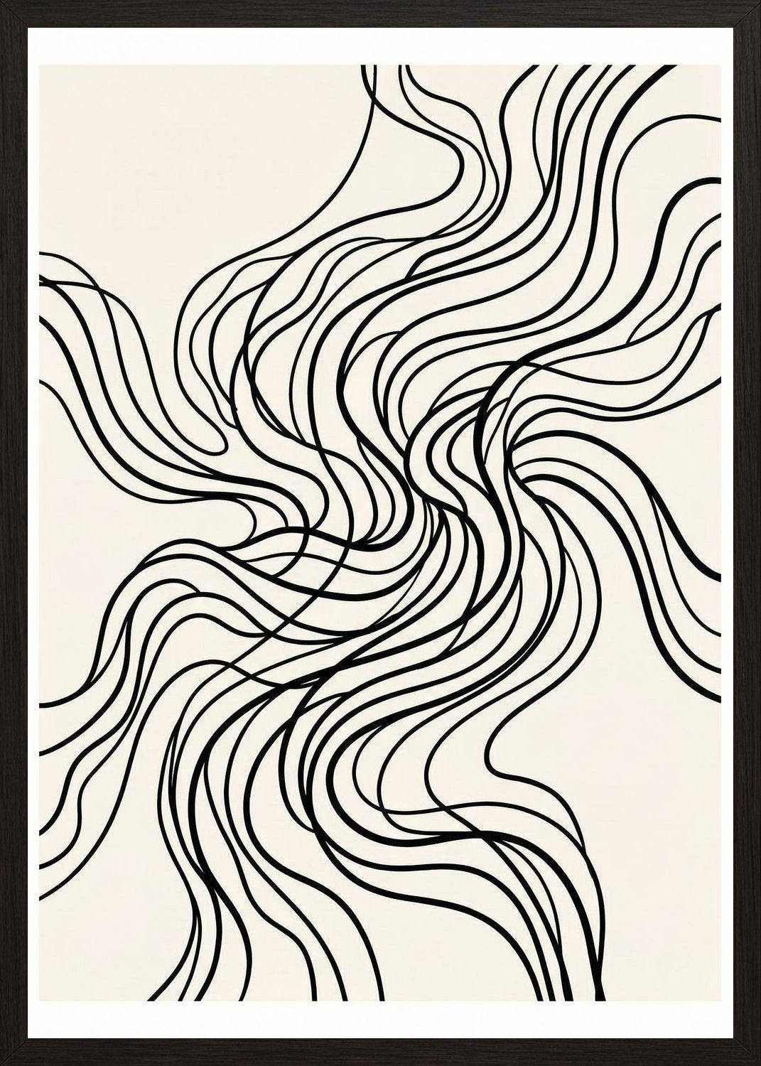 Poster in black frame