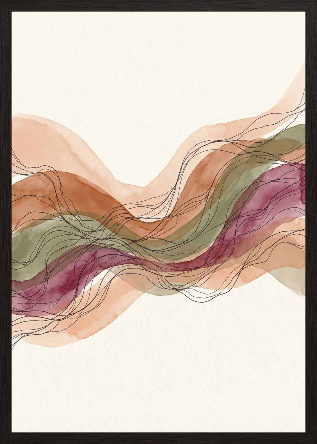 Poster in black frame