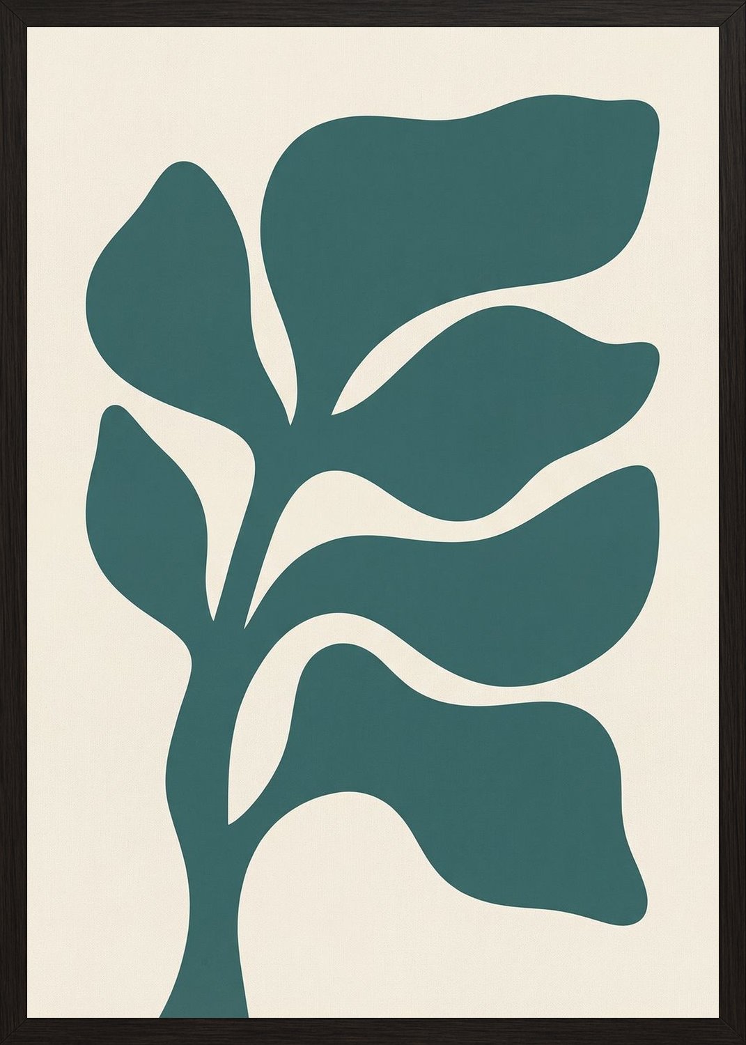 Poster in black frame