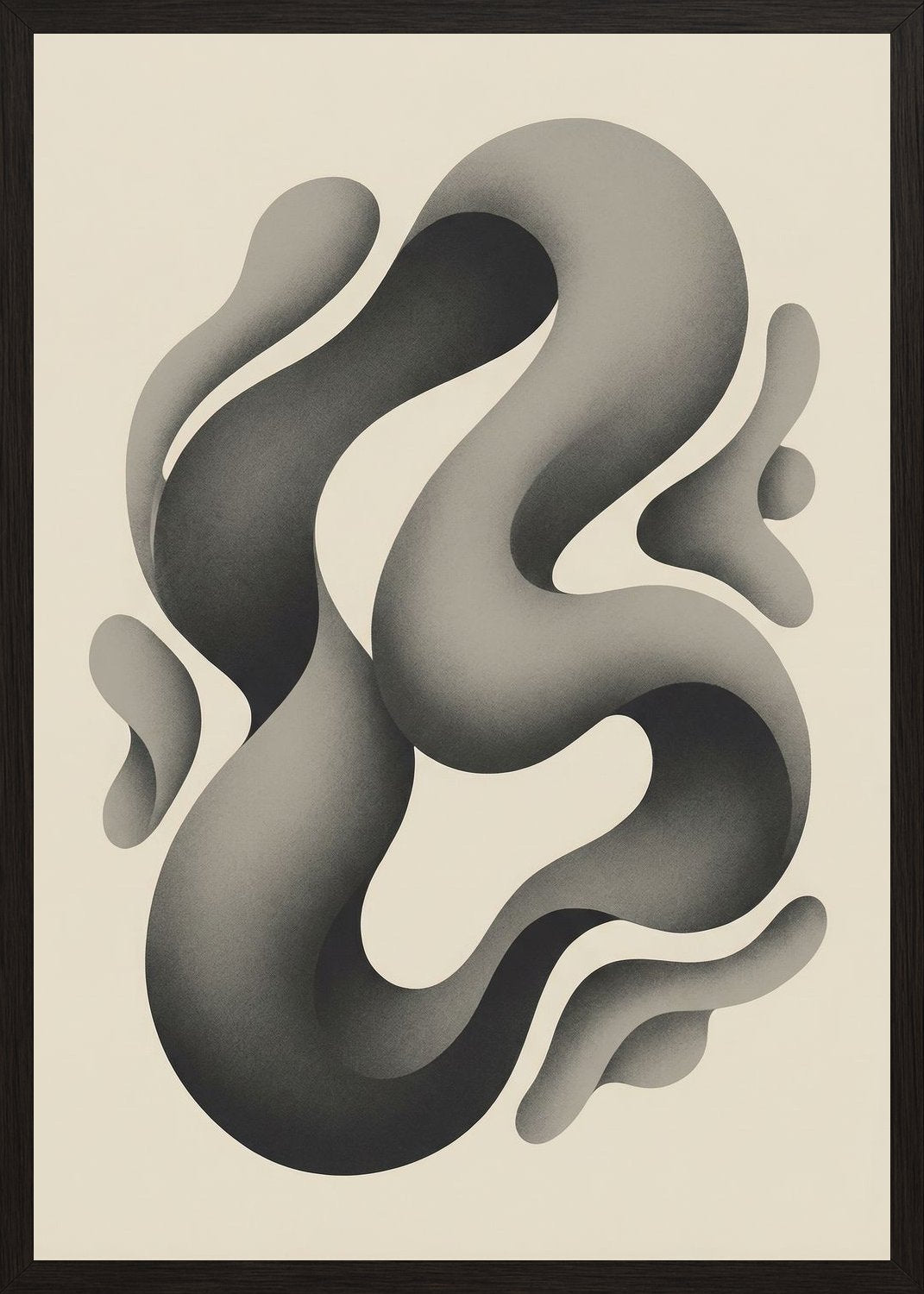 Poster in black frame