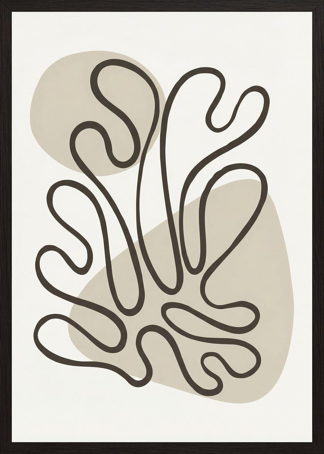 Poster in black frame