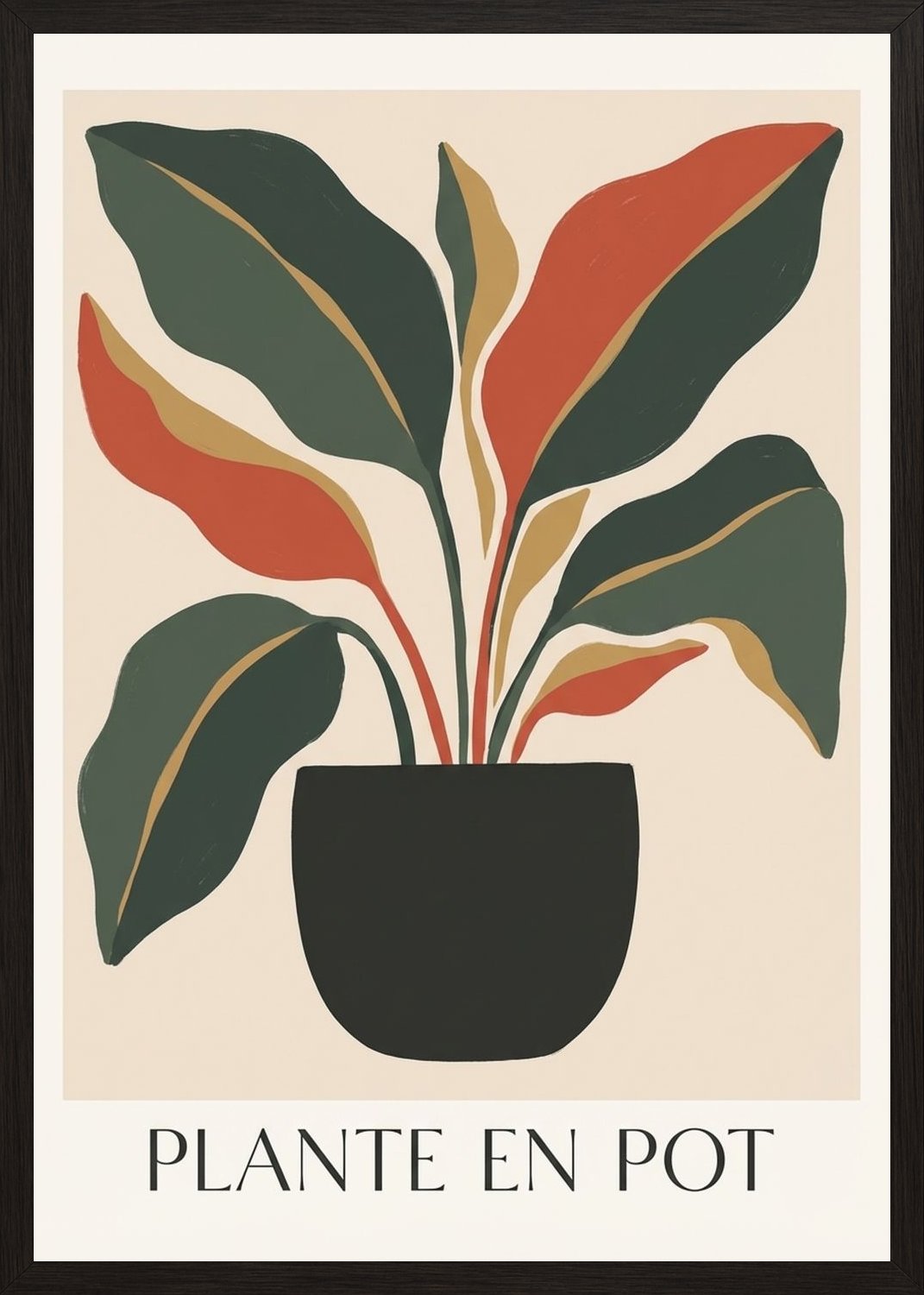 Poster in black frame