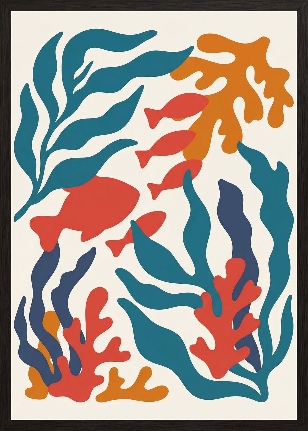Poster in oak frame