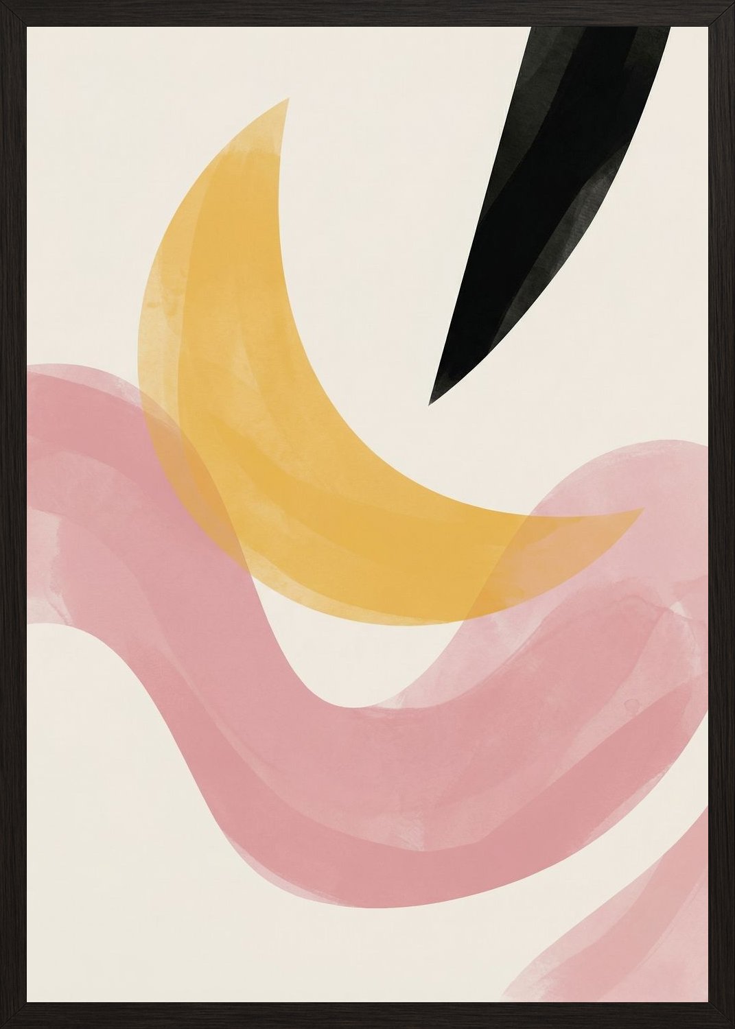 Poster in black frame