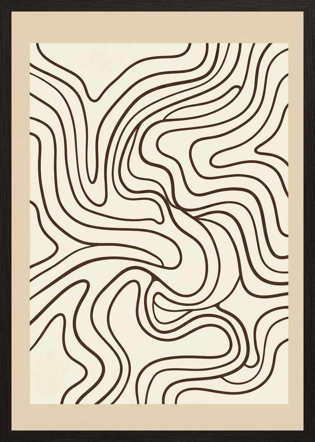 Poster in black frame