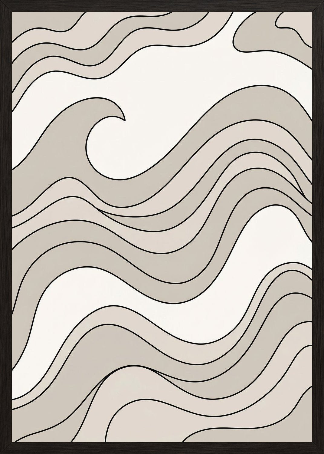 Poster in black frame