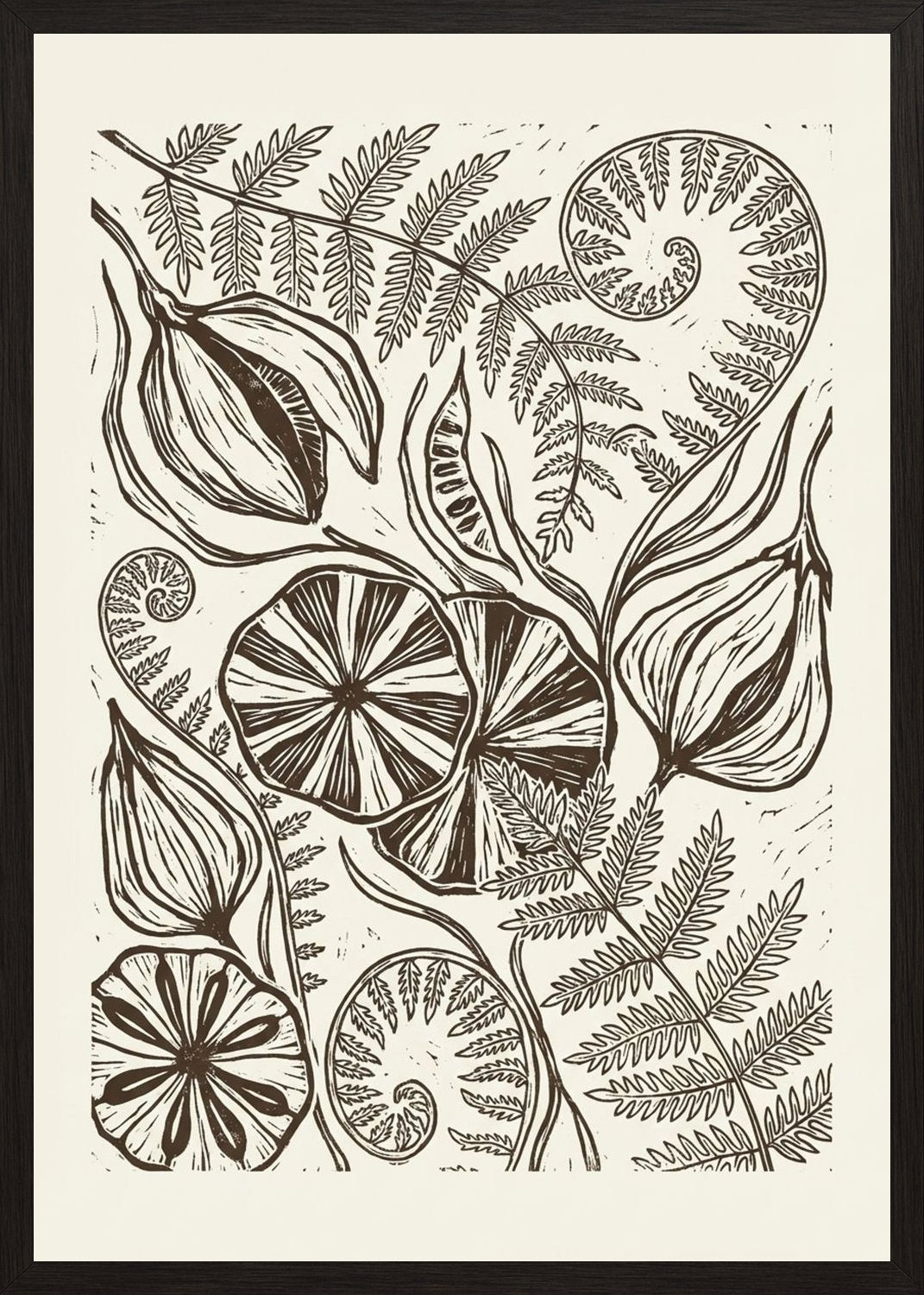 Poster in black frame