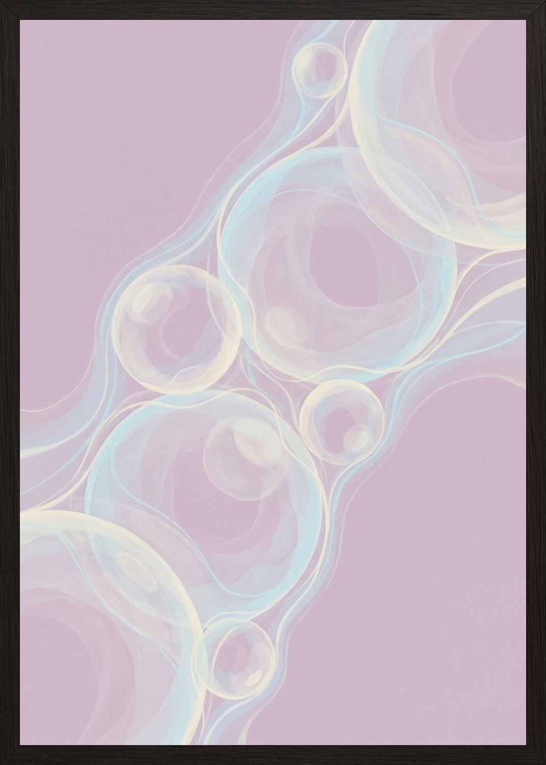 Poster in black frame