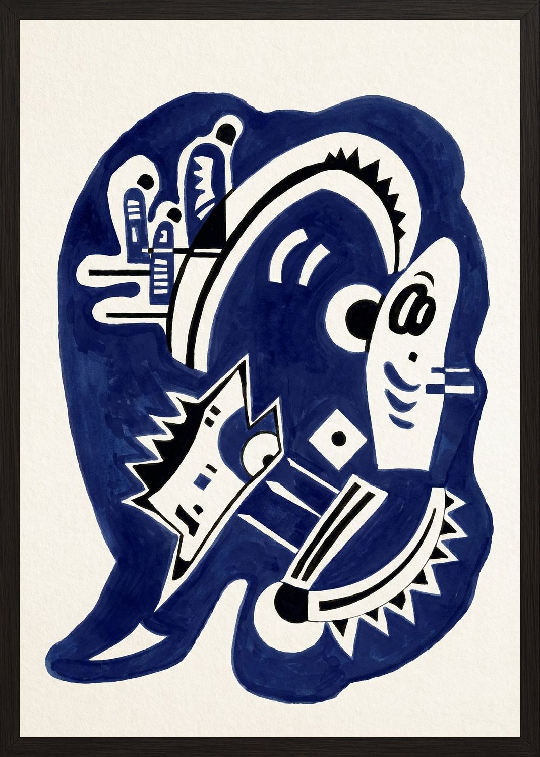 Poster in black frame