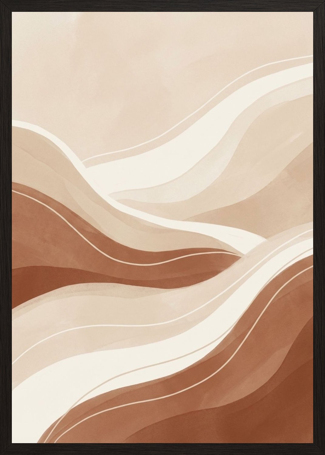 Poster in black frame