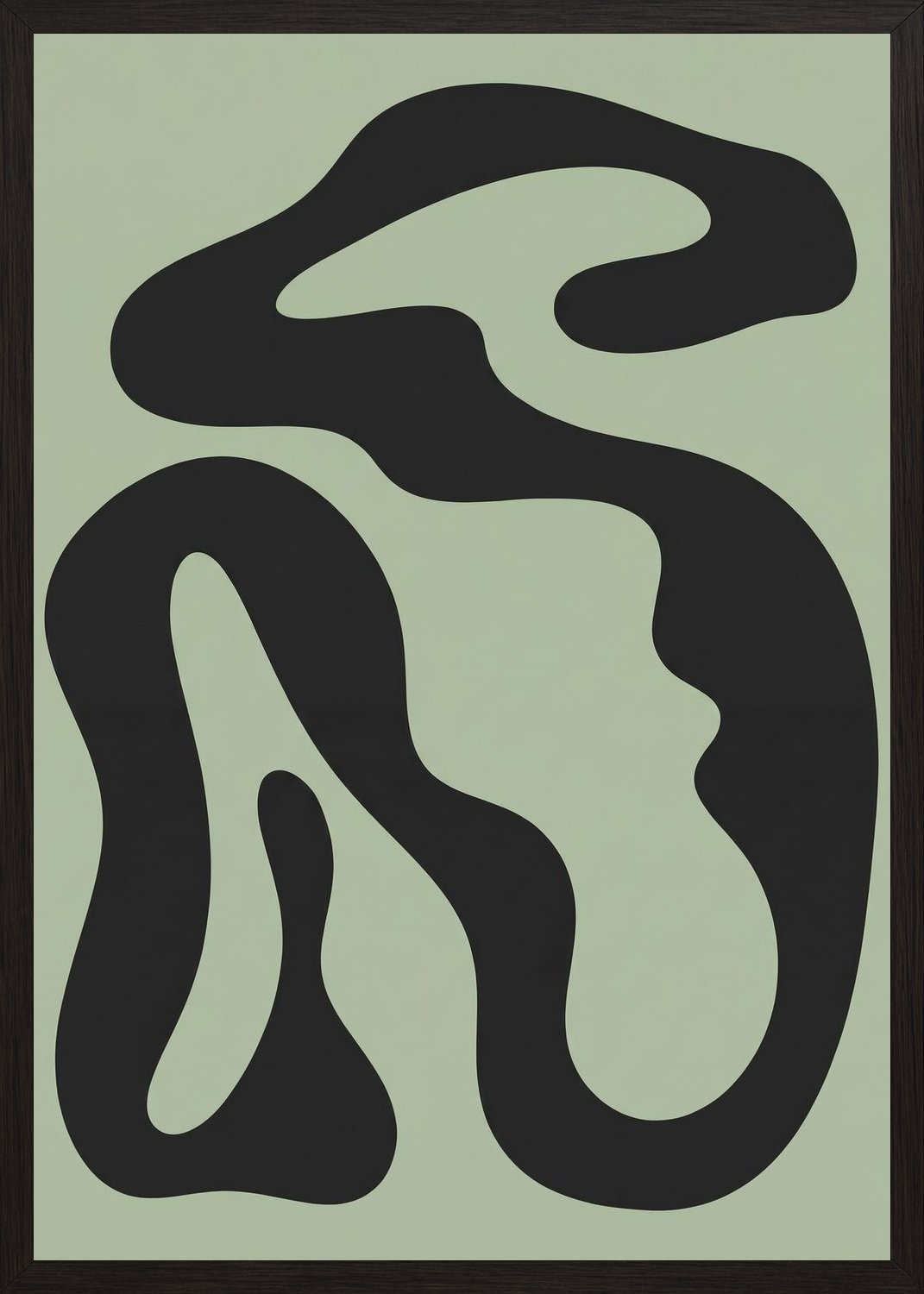 Poster in black frame