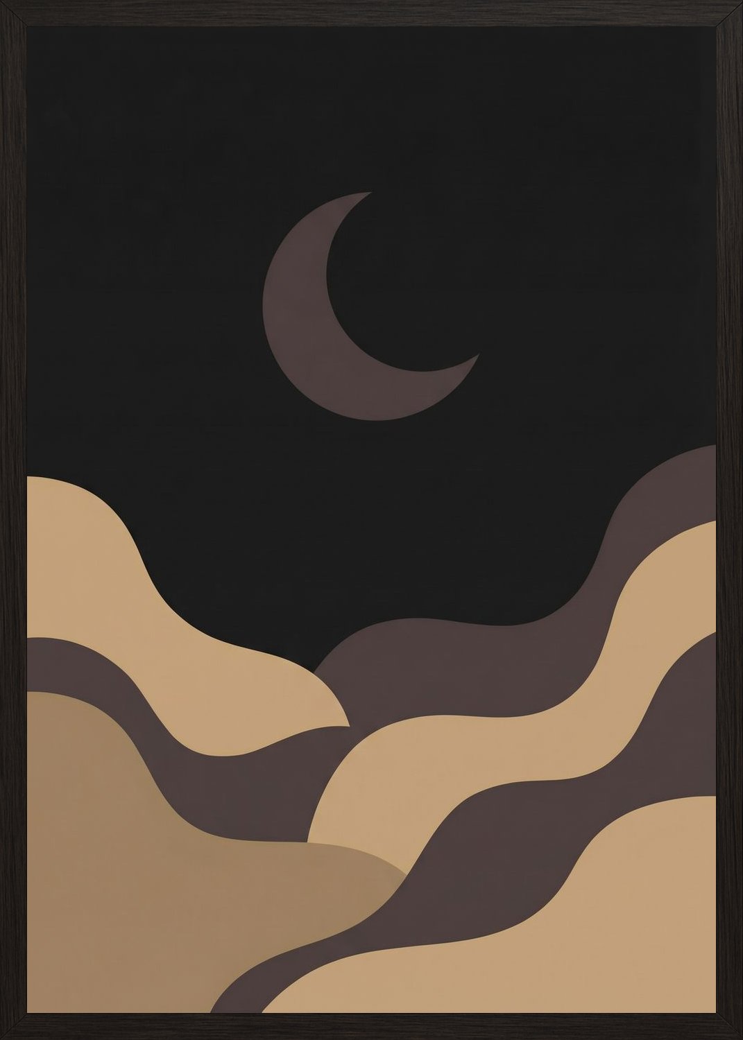 Poster in oak frame