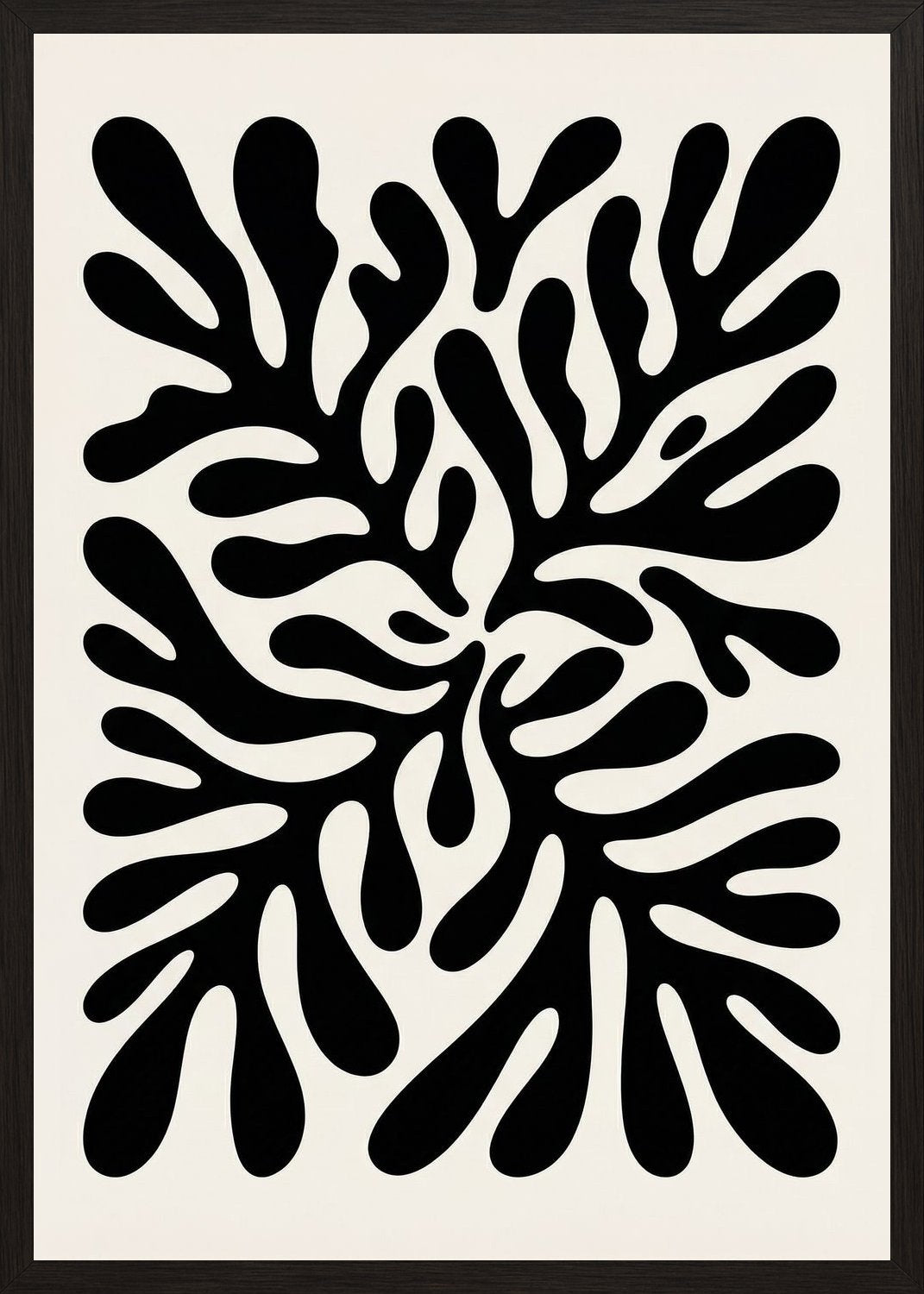 Poster in black frame