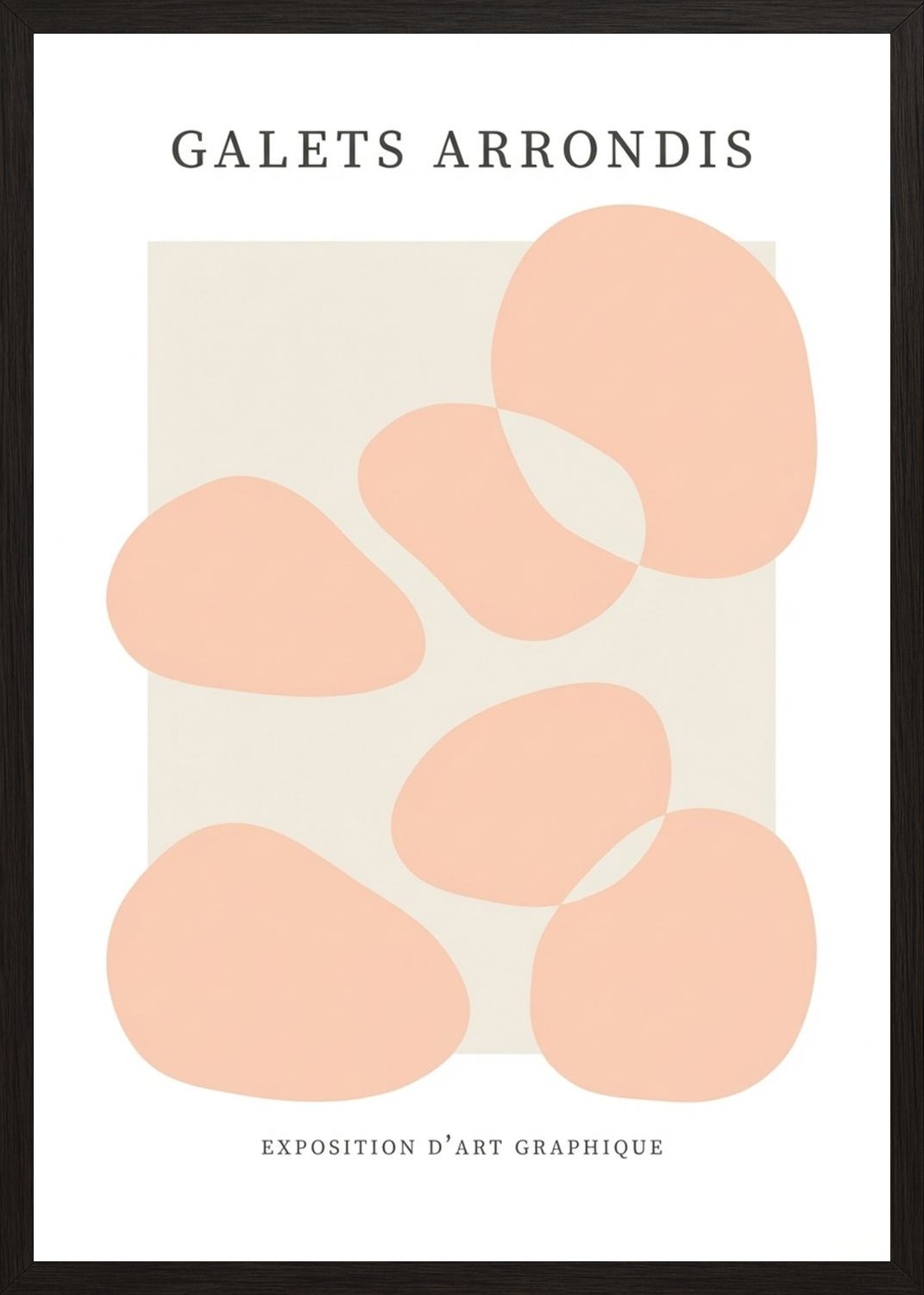 Poster in black frame