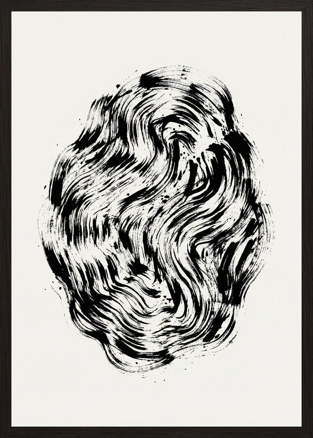 Poster in black frame