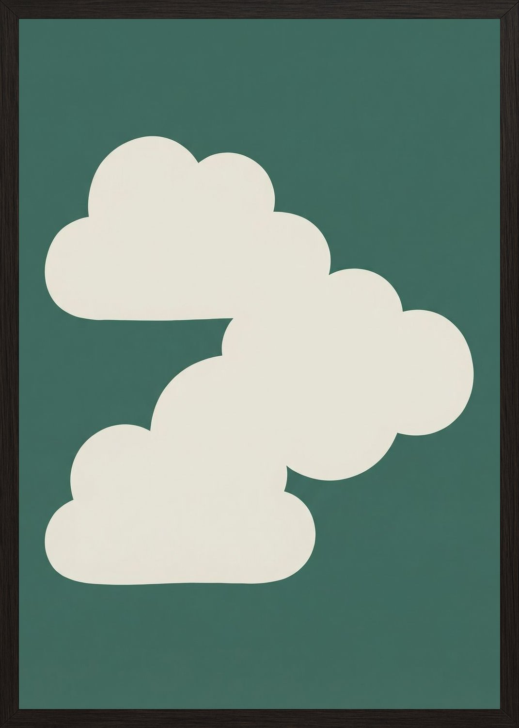 Poster in black frame