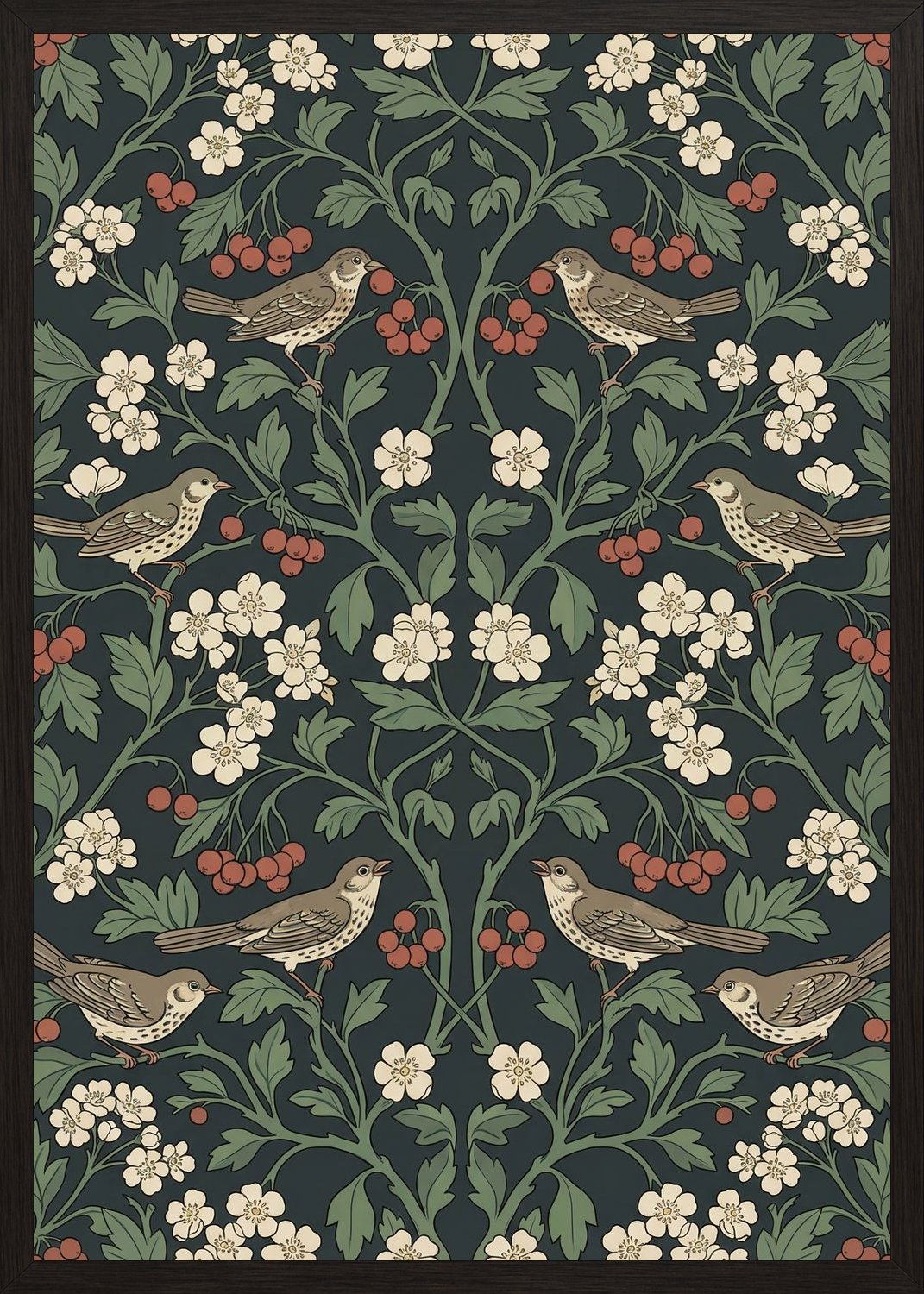 Poster in black frame