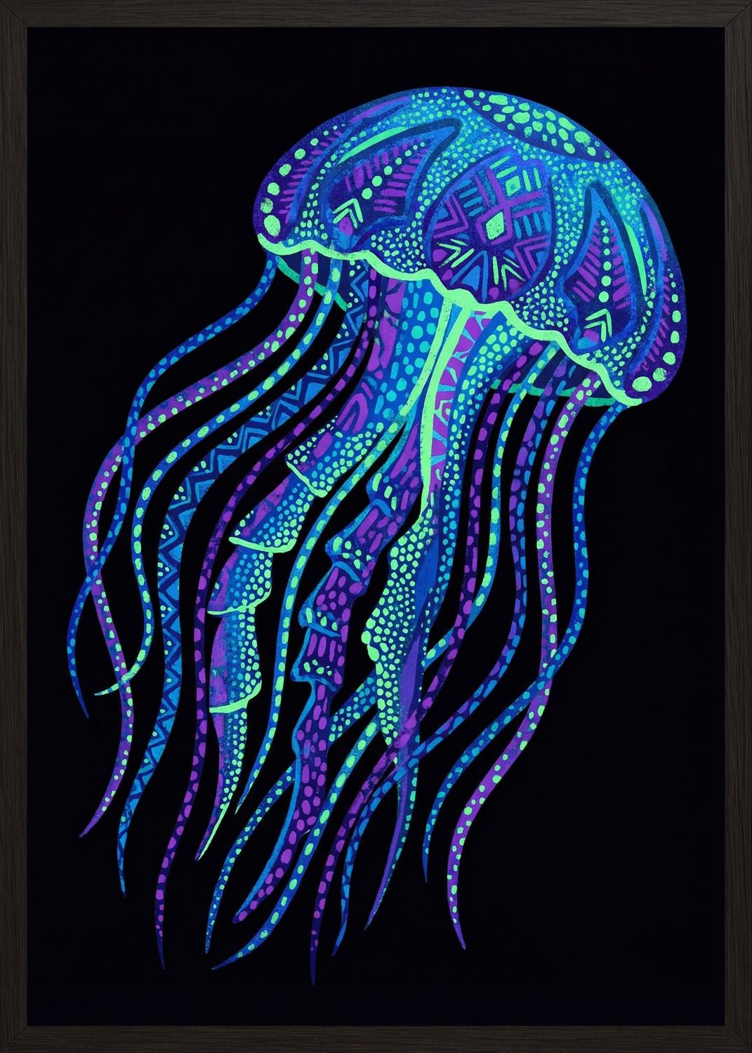 Poster in black frame