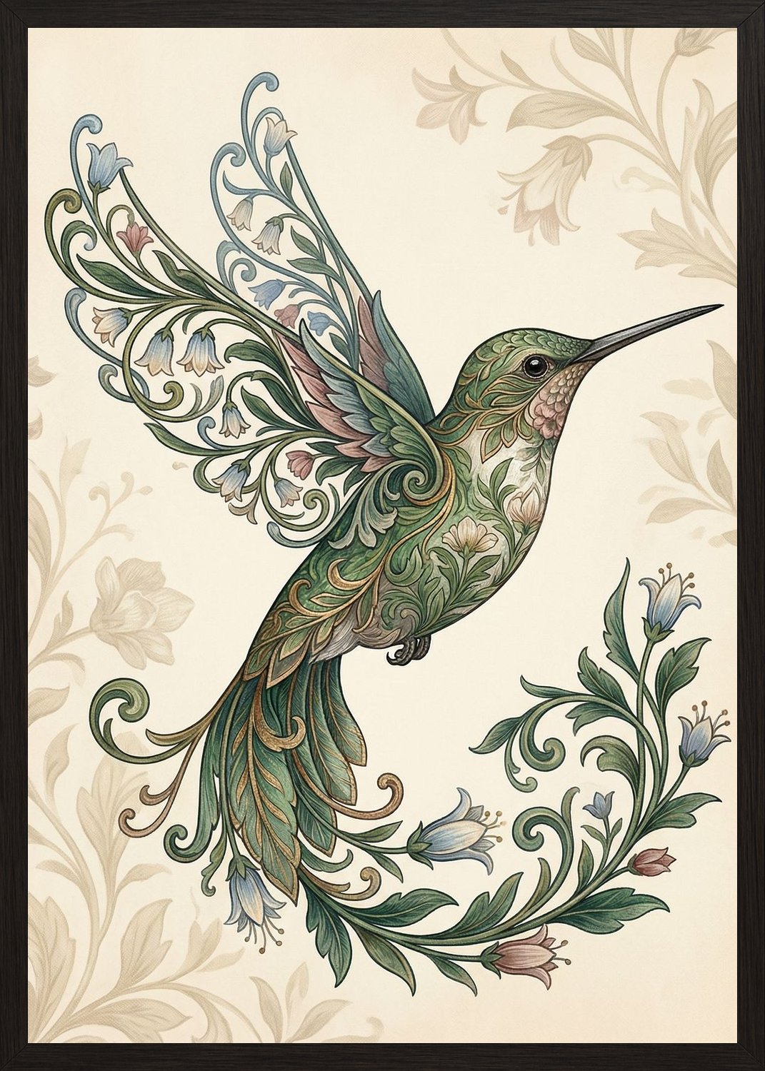 Poster in black frame