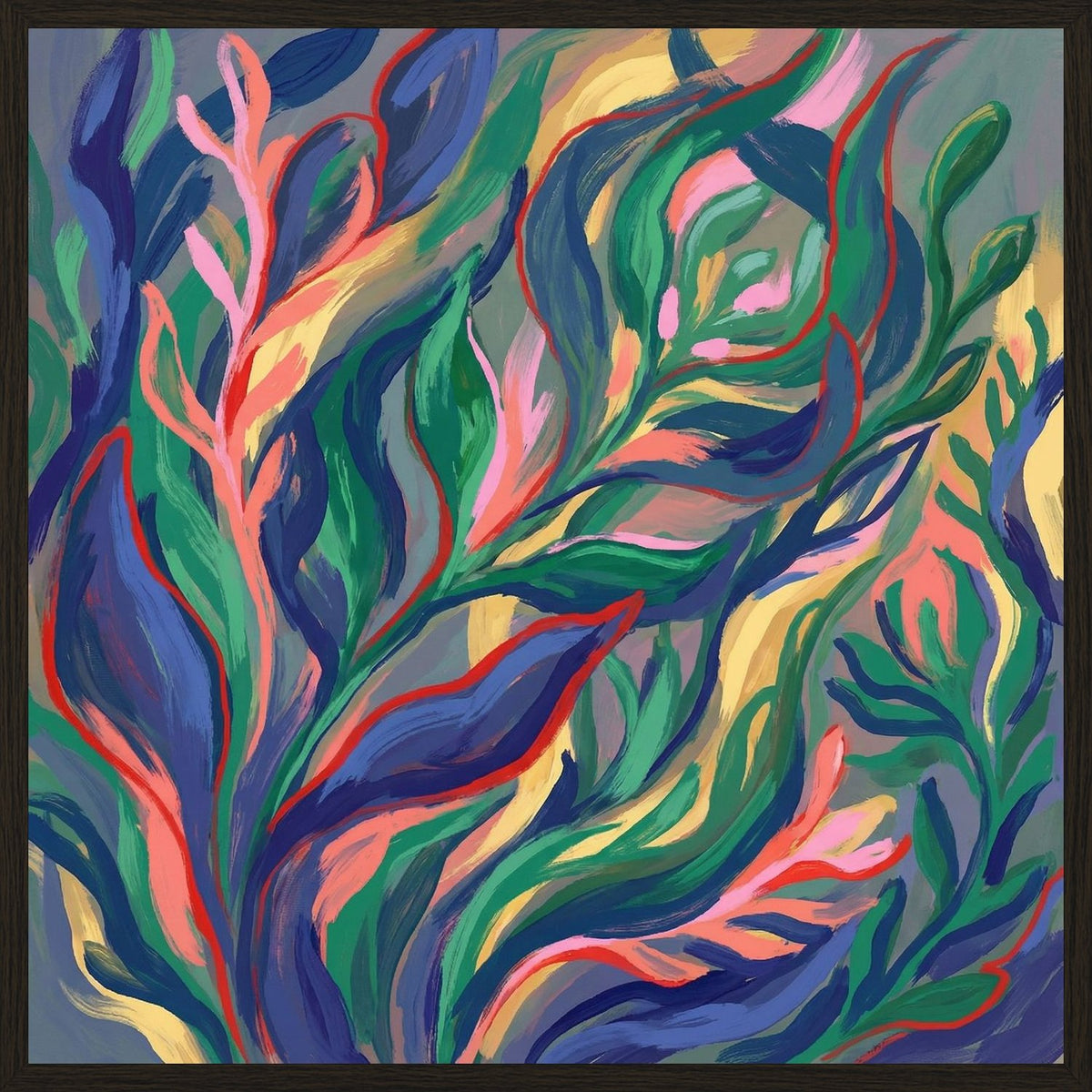 Poster in black frame