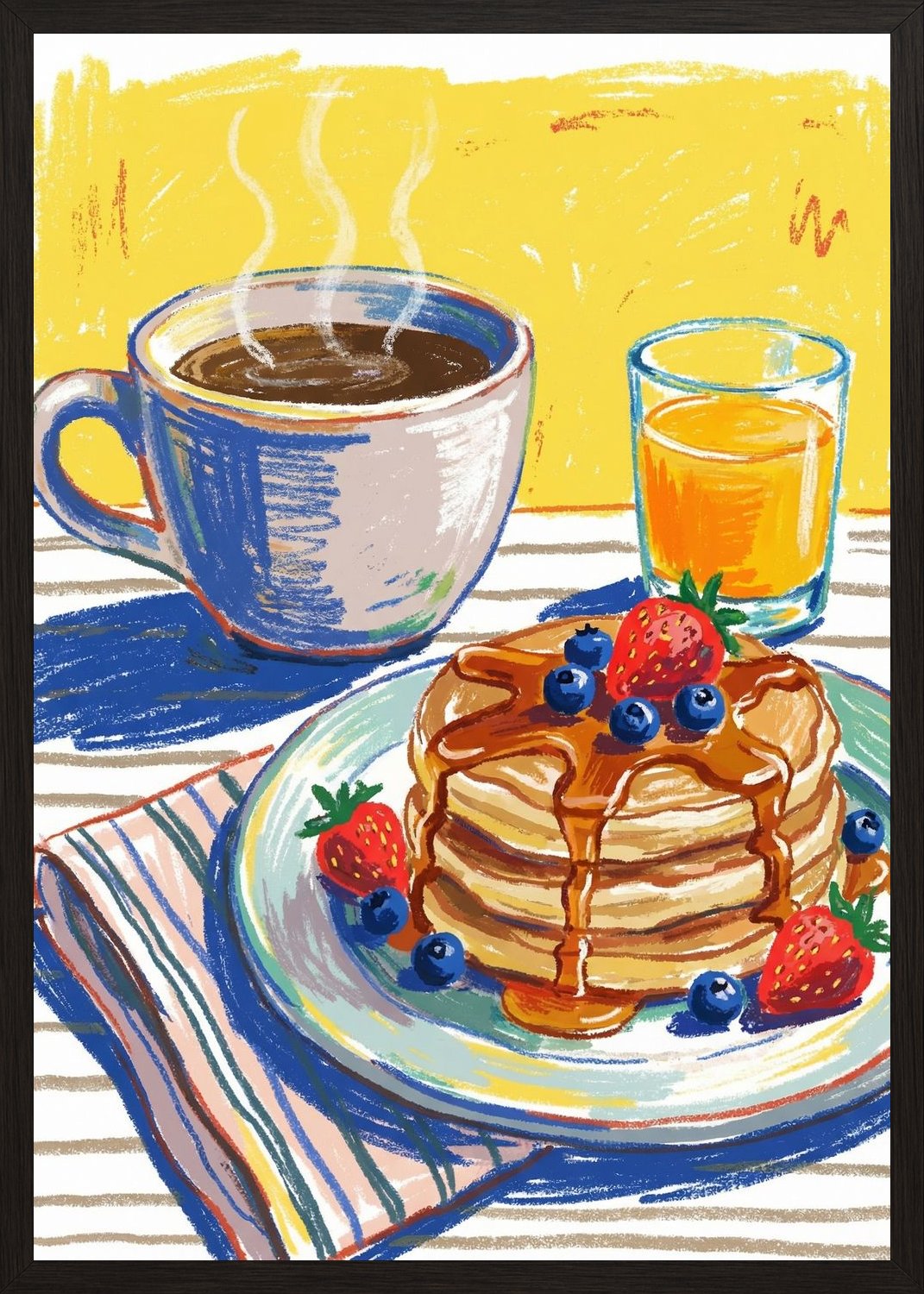 Poster in black frame