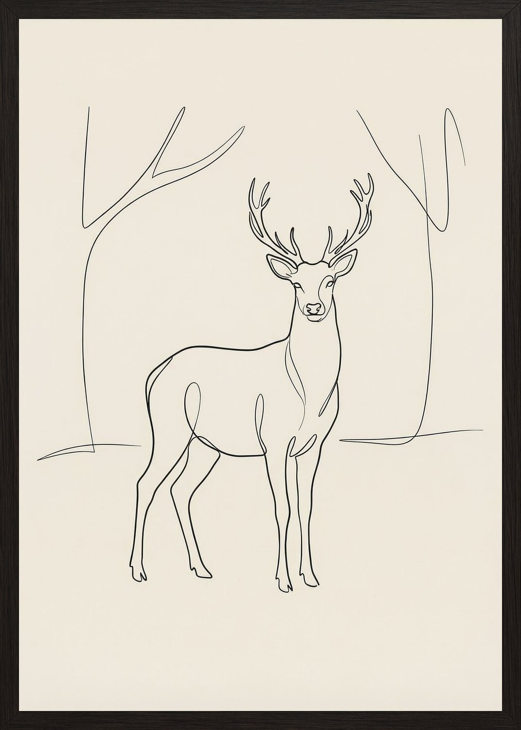 Poster in black frame