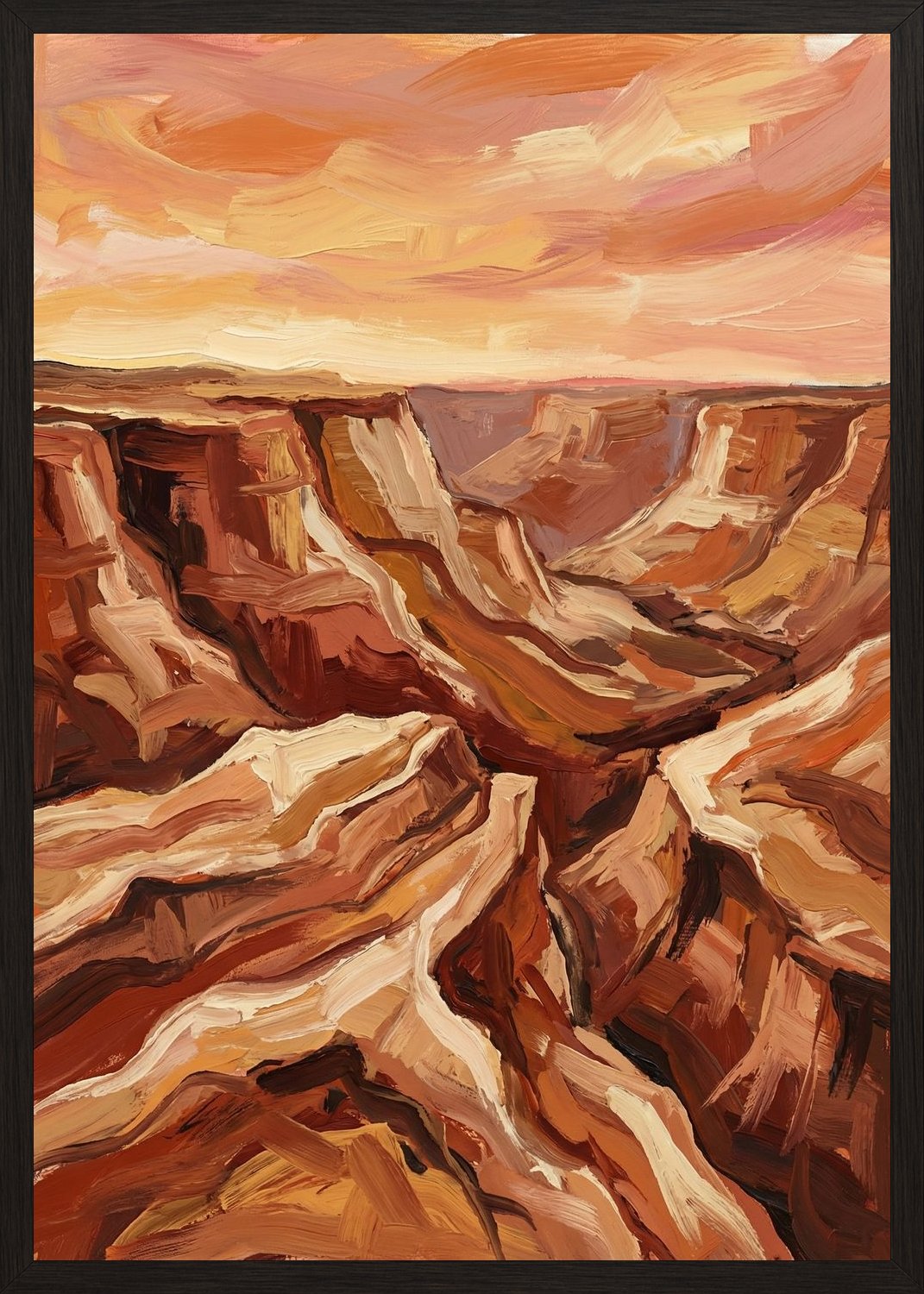 Poster in black frame