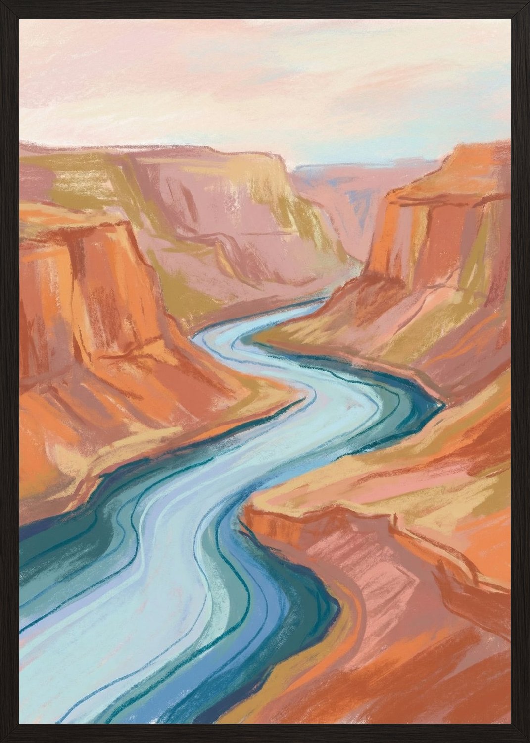 Poster in black frame