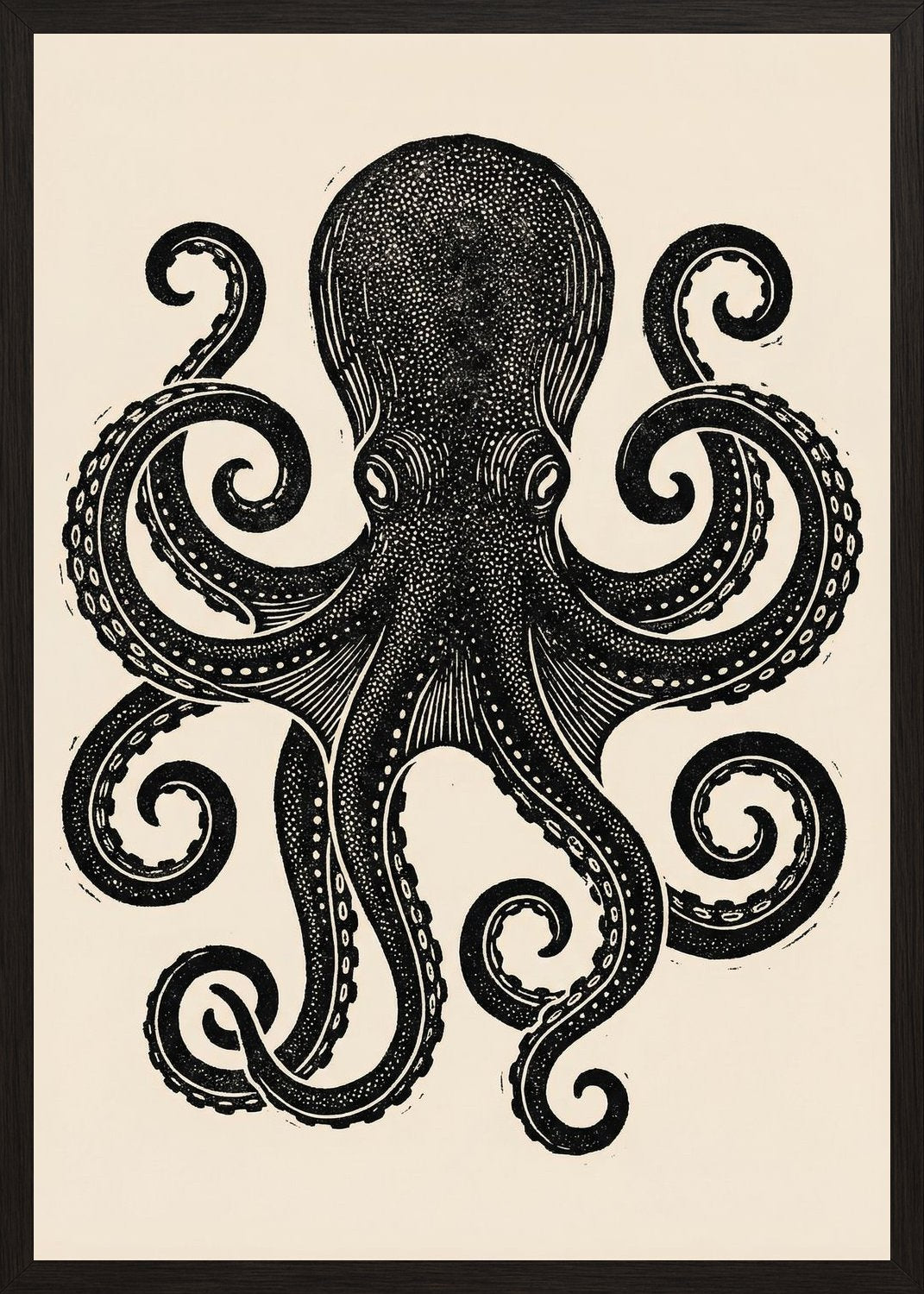 Poster in black frame