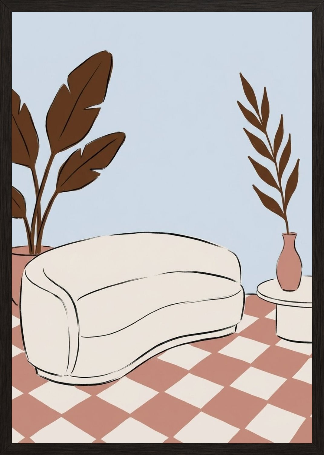 Poster in black frame