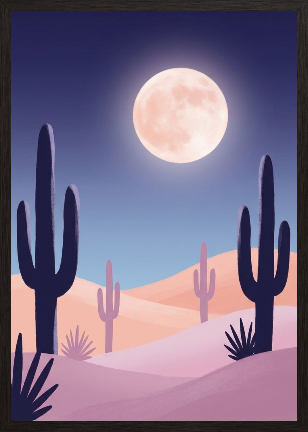 Poster in black frame