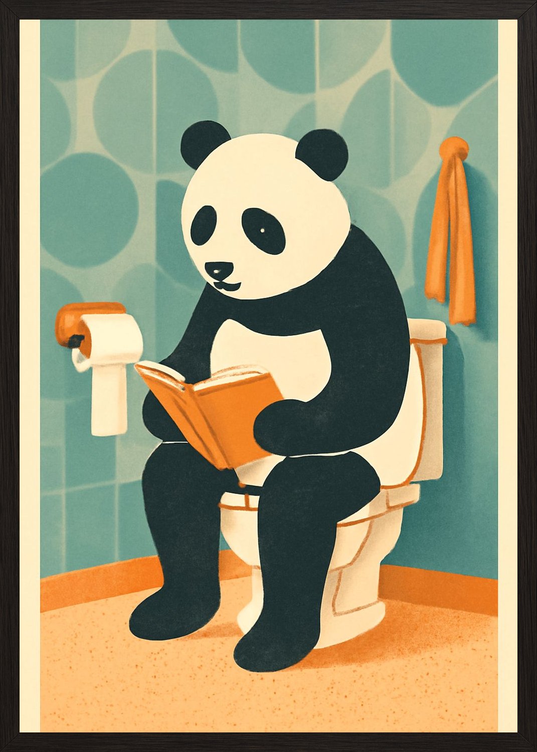Poster in black frame