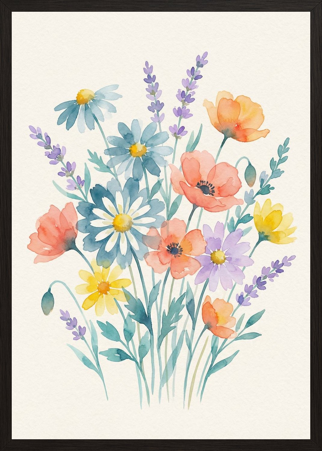 Poster in black frame
