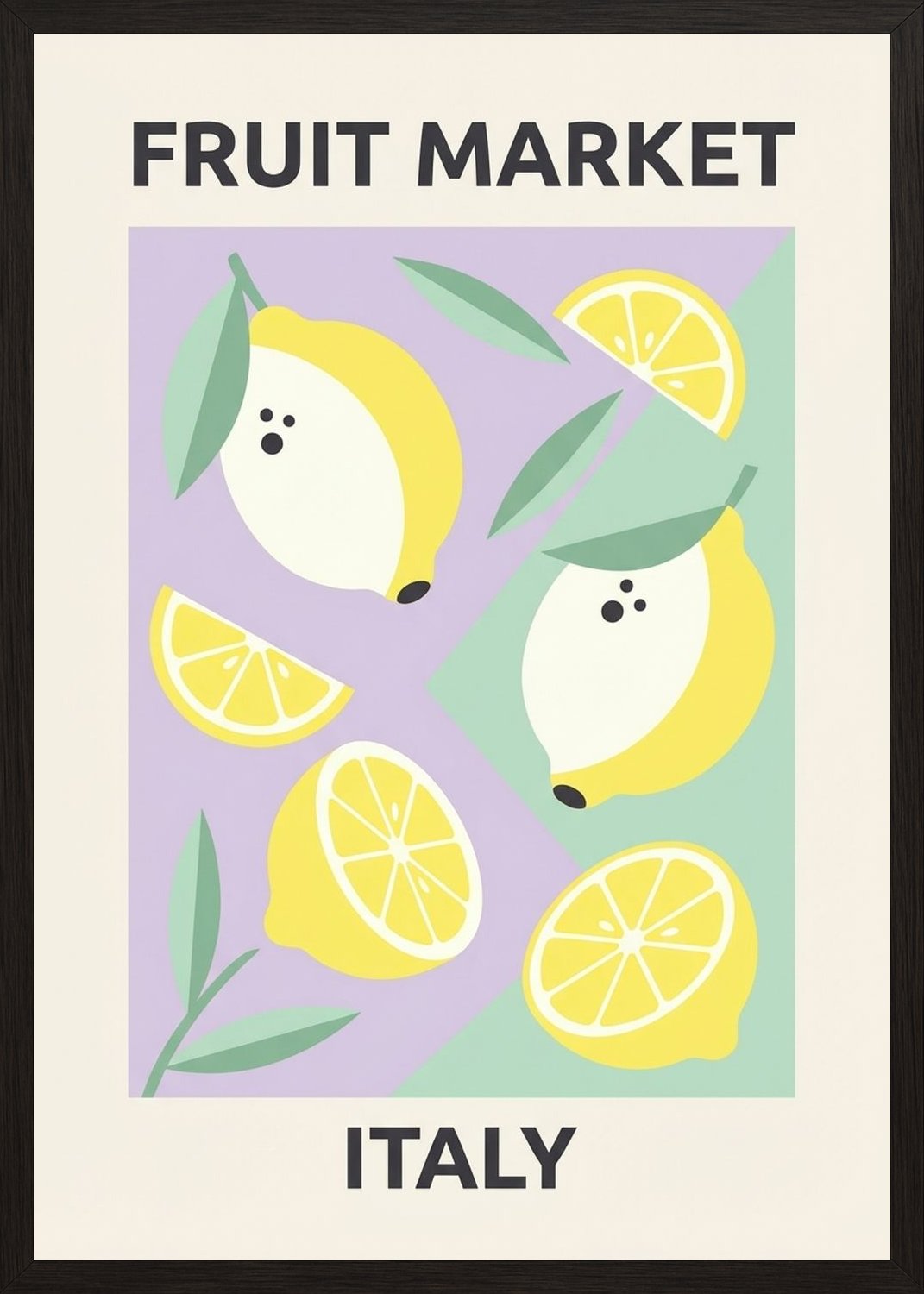 Poster in black frame