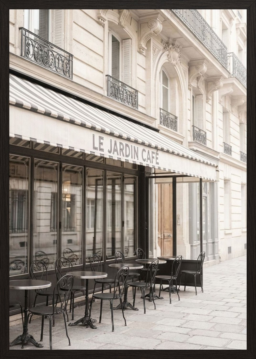 Poster in black frame