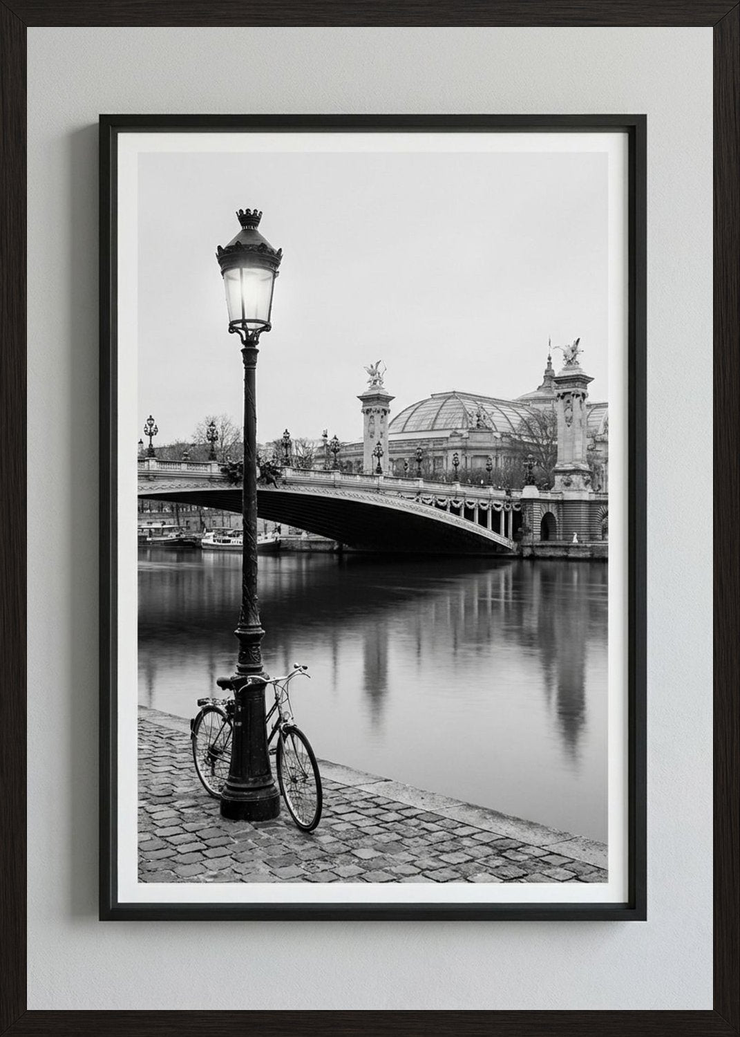 Poster in black frame