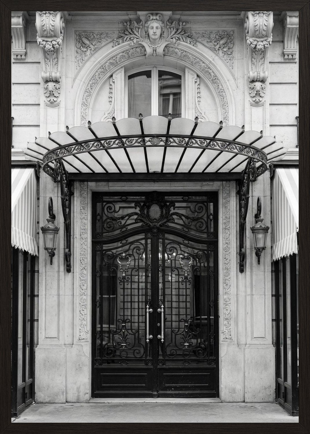 Poster in black frame