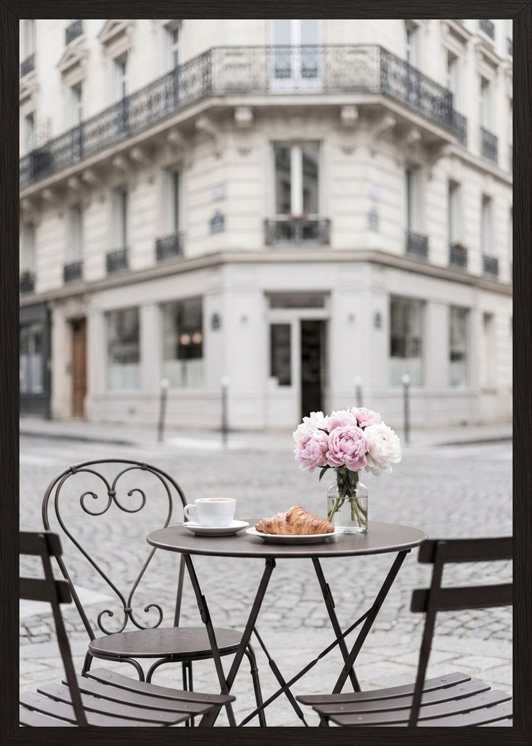 Poster in black frame