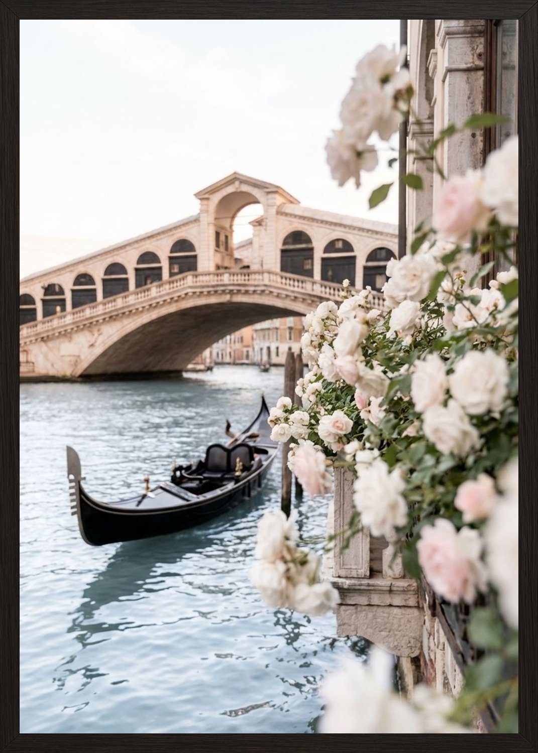 Poster in black frame