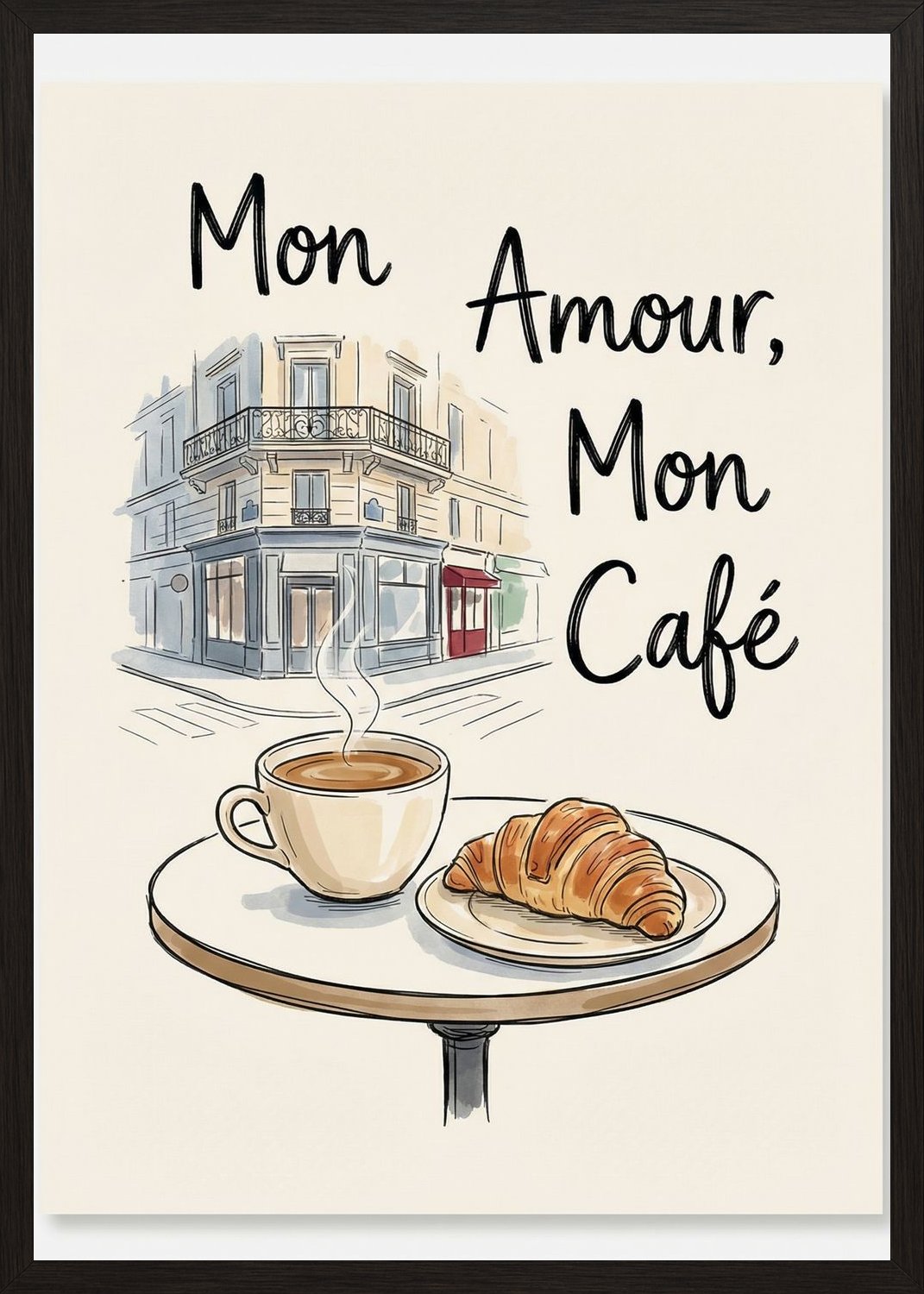 Poster in oak frame