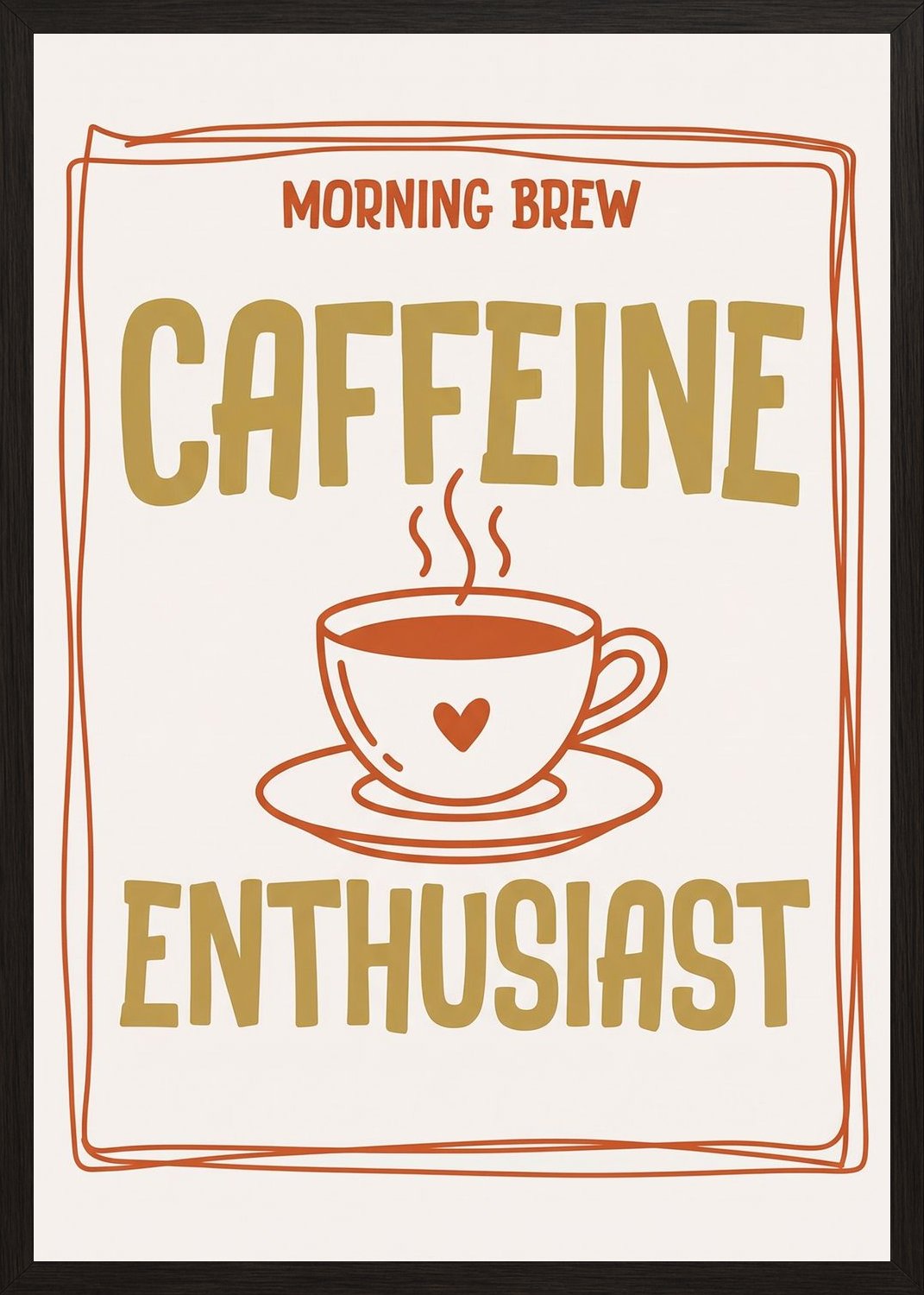 Poster in oak frame